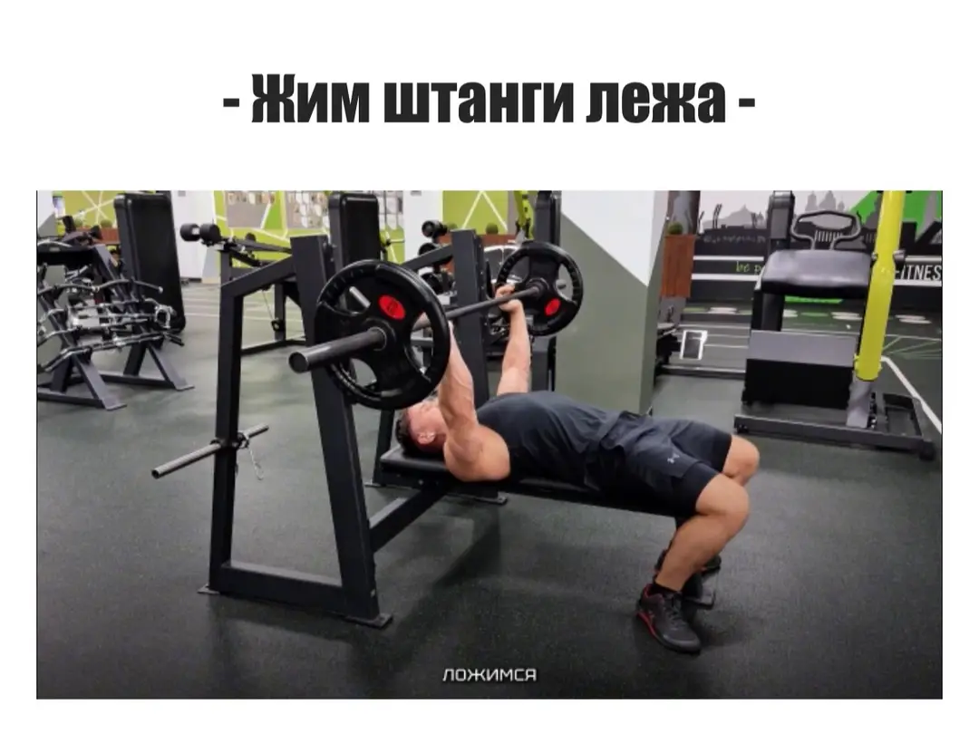 Жим штанги лёжа